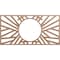Ekena Millwork Hoover Wood Fretwork Pierced Ceiling Medallion, Wood (Paint Grade), 34"W x 17"H x 12 5/8"ID x 3/8"T CMWP34X17X0375HOMF - alternate 1